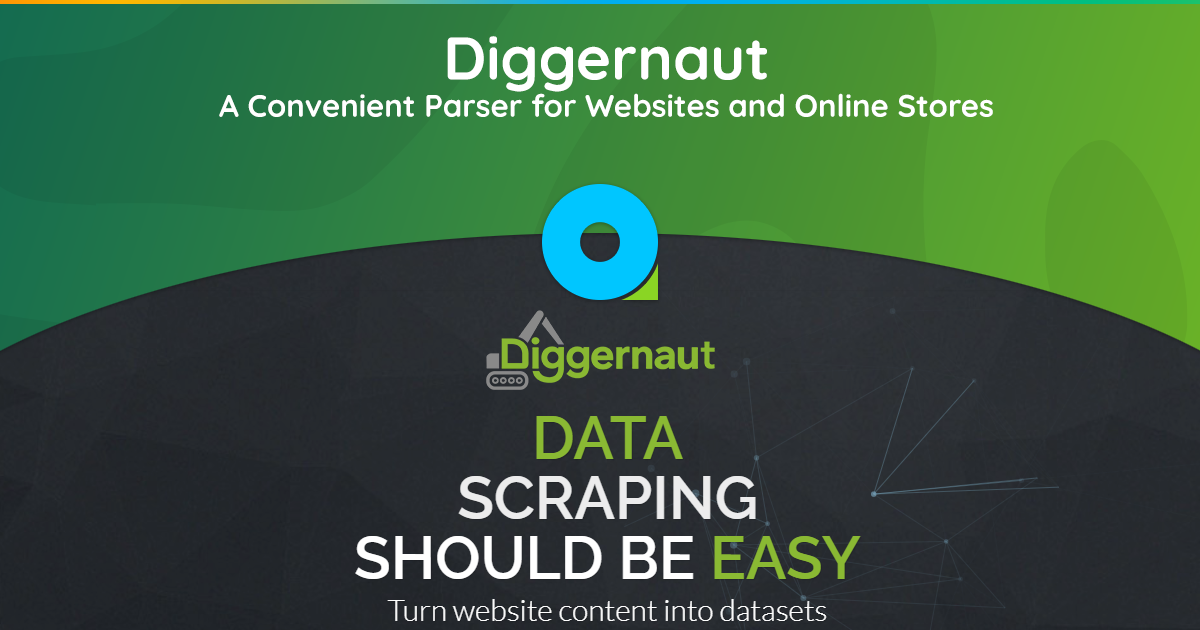 Diggernaut – A Convenient Parser for Websites and Online Stores